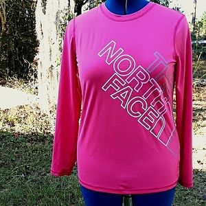 North Face Flash Dry Pink Shirt Long Sleeve